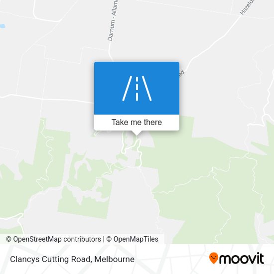 Clancys Cutting Road map