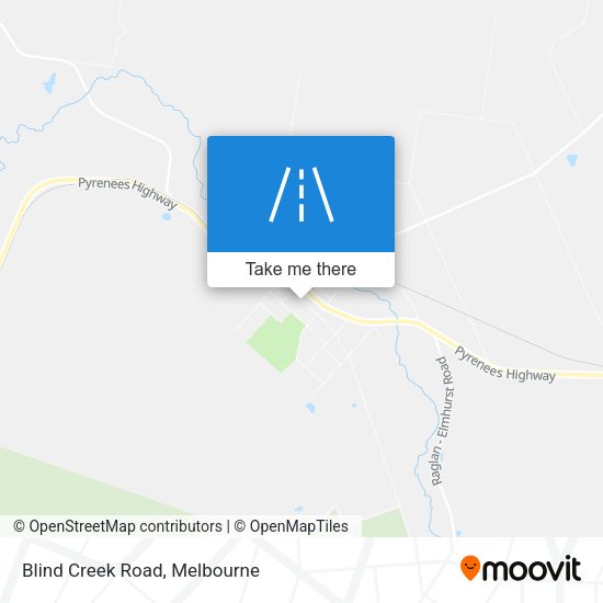 Blind Creek Road map