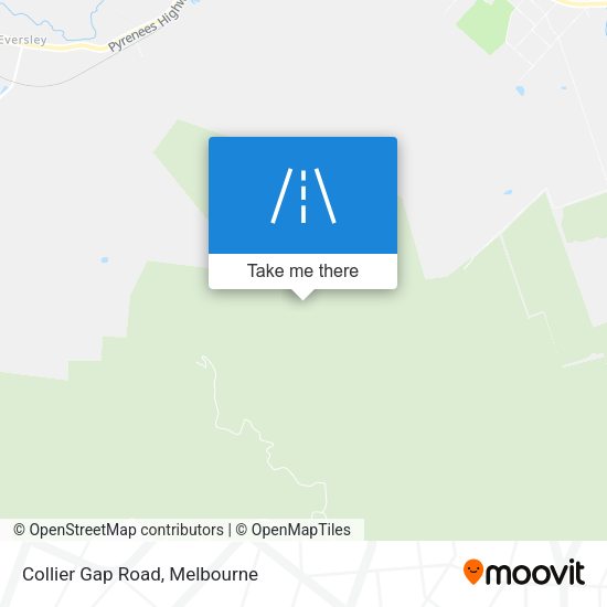 Collier Gap Road map