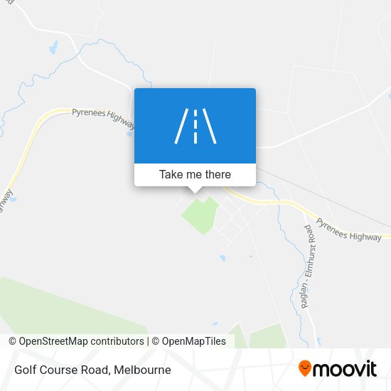 Golf Course Road map