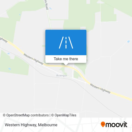 Western Highway map