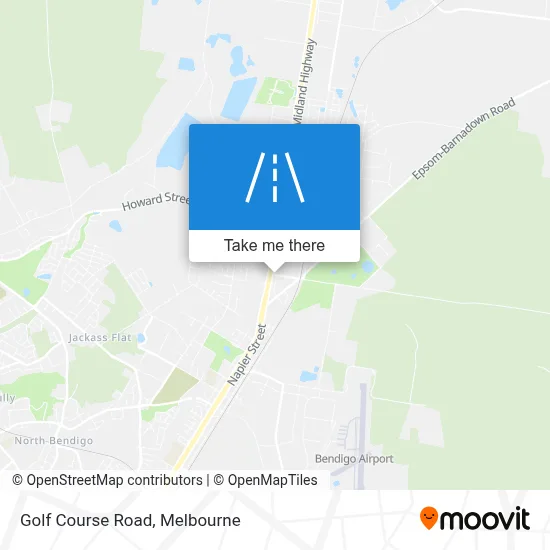 Mapa Golf Course Road