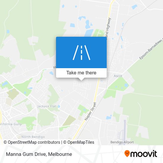 Manna Gum Drive map