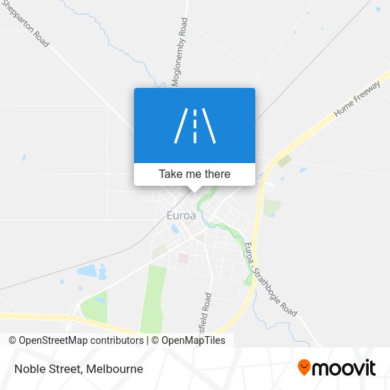 Noble Street map