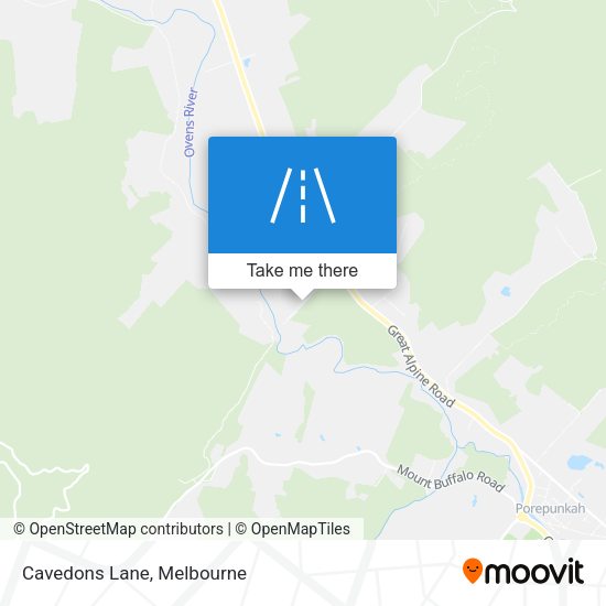 Cavedons Lane map