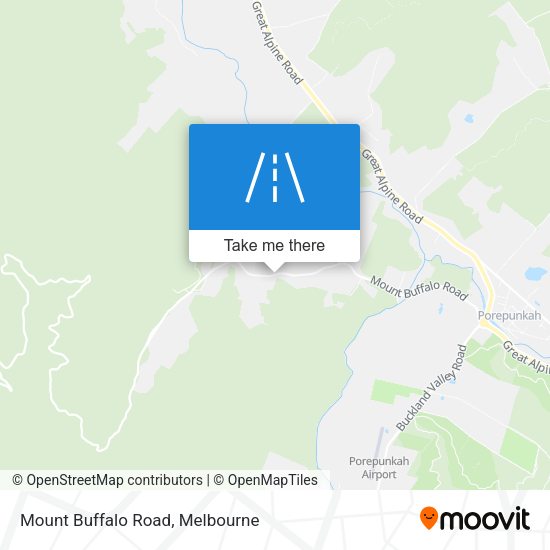 Mount Buffalo Road map