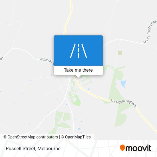 Russell Street map