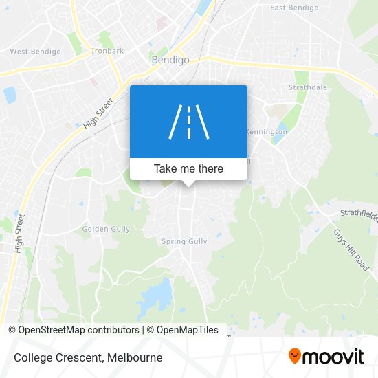 College Crescent map