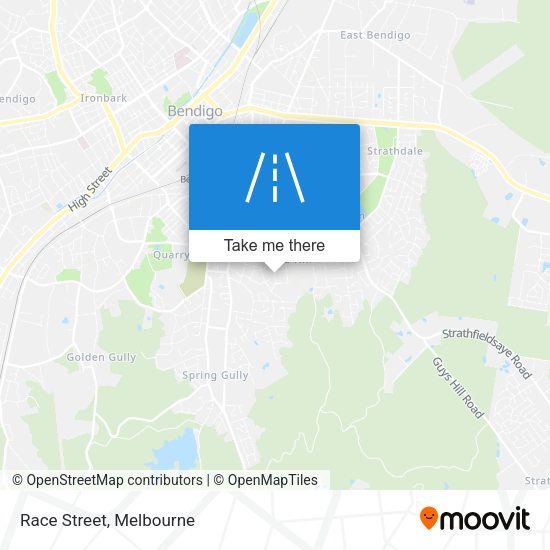 Race Street map