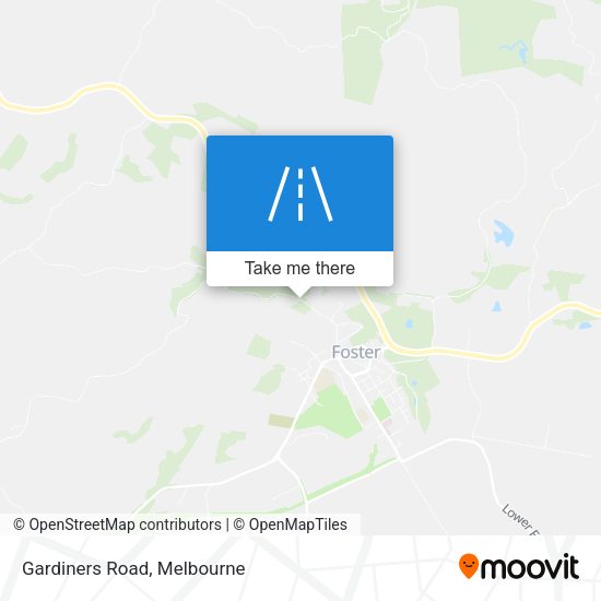 Gardiners Road map