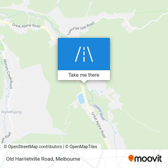 Old Harrietville Road map
