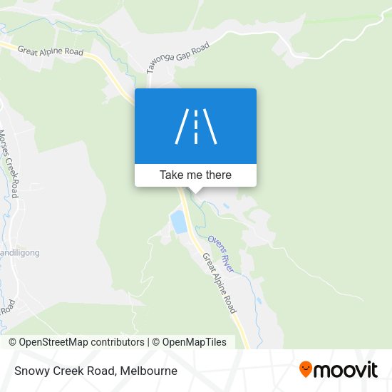 Snowy Creek Road map