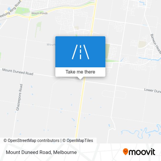 Mount Duneed Road map