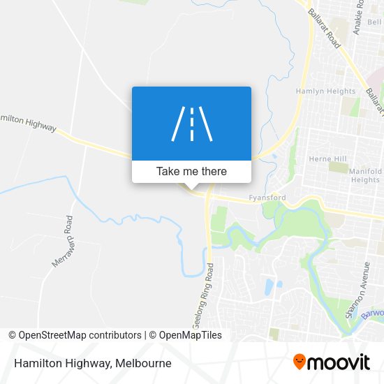 Hamilton Highway map