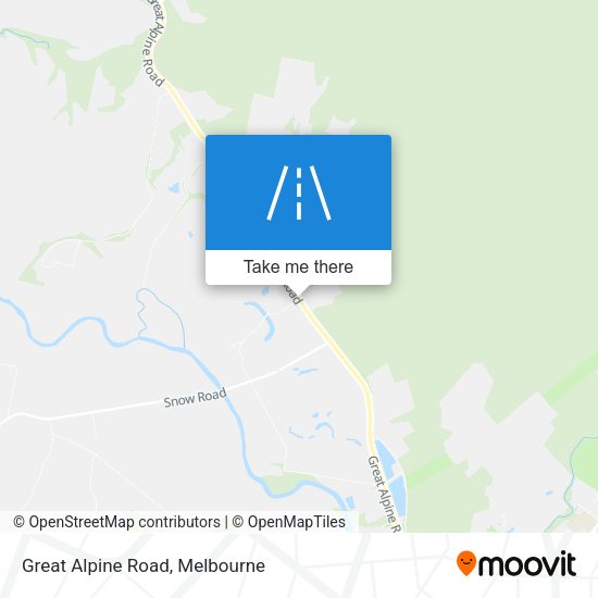 Great Alpine Road map
