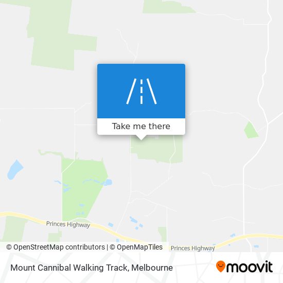 Mount Cannibal Walking Track map