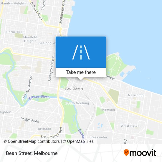 Bean Street map