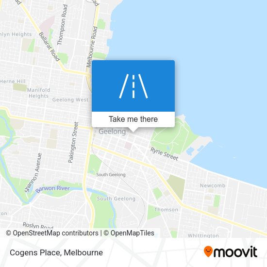 Cogens Place map