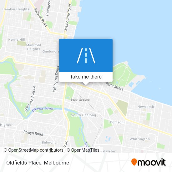 Oldfields Place map