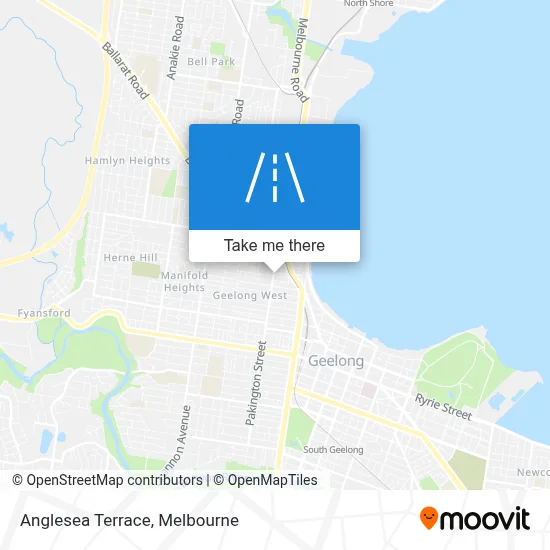 Mapa Anglesea Terrace