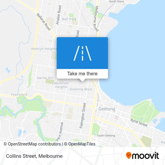 Collins Street map