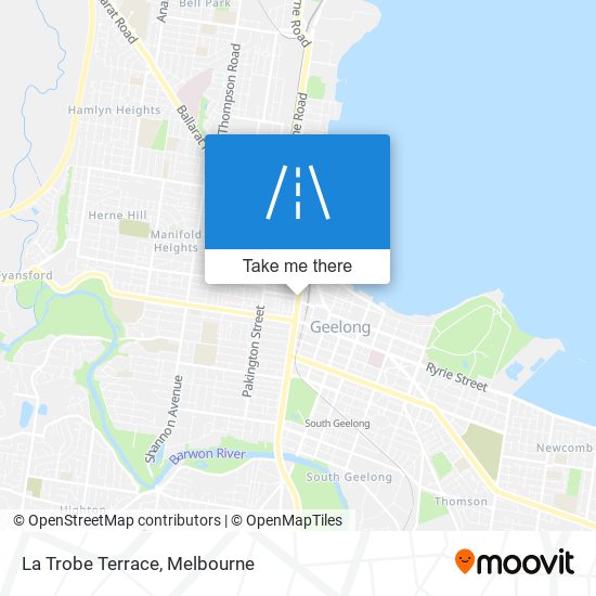 La Trobe Terrace map