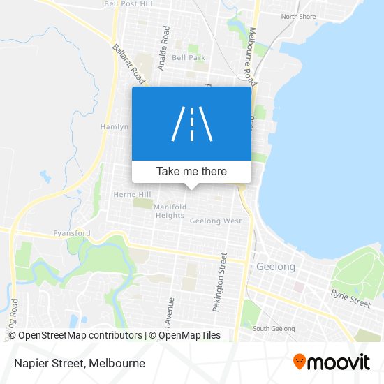 Napier Street map