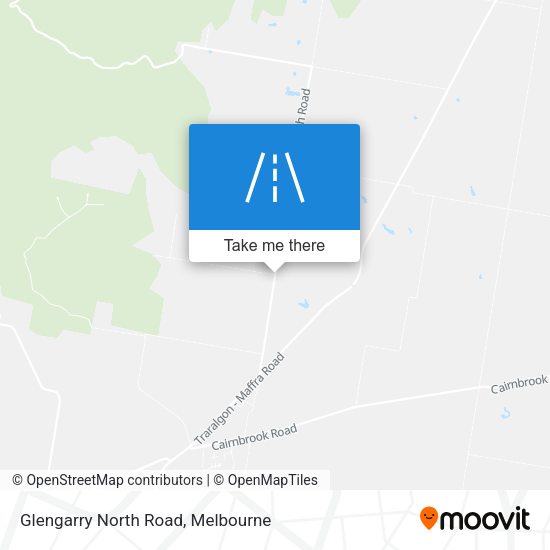 Glengarry North Road map