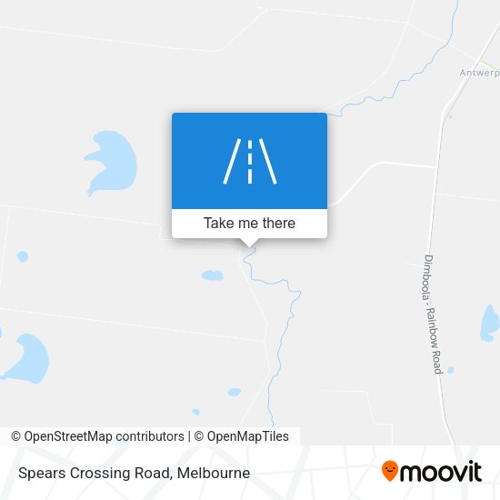 Spears Crossing Road map