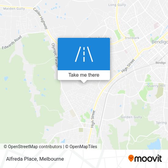 Alfreda Place map