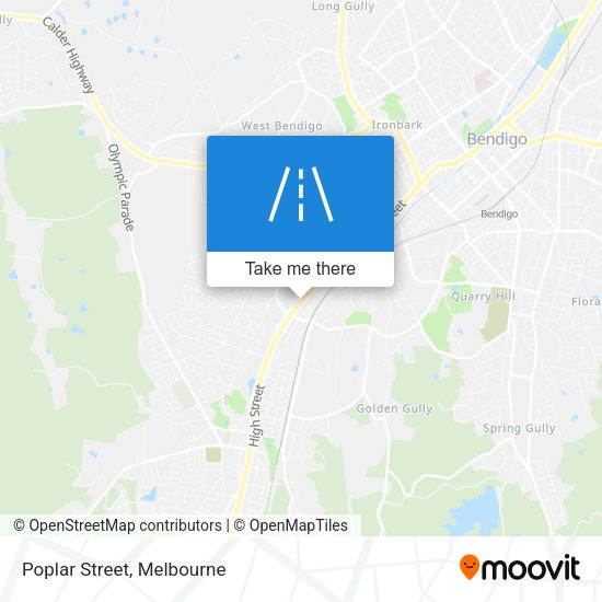 Poplar Street map
