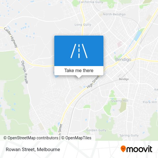 Rowan Street map
