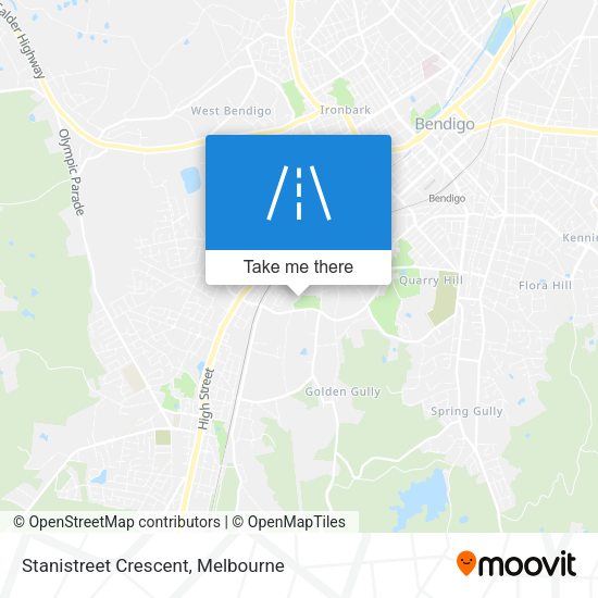 Stanistreet Crescent map