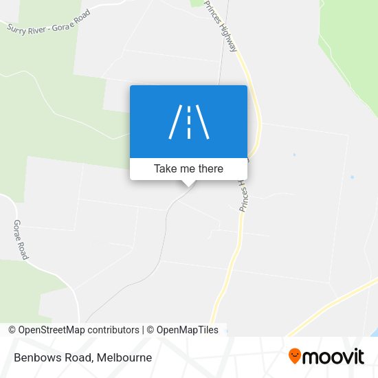 Benbows Road map