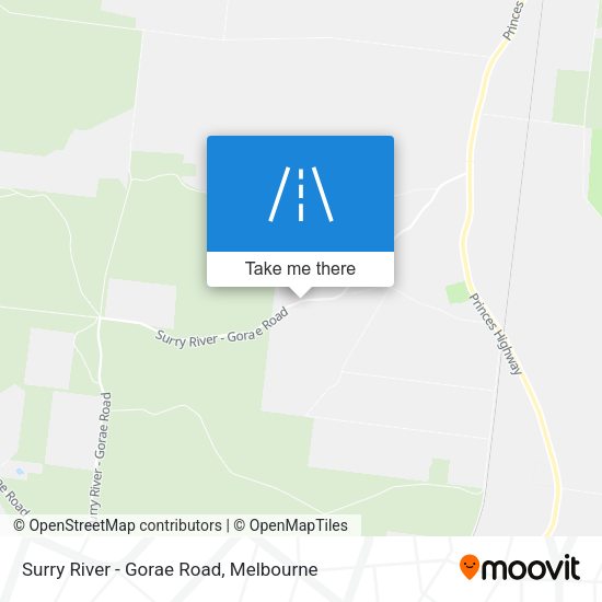Surry River - Gorae Road map