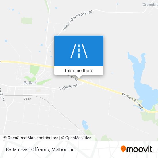 Ballan East Offramp map