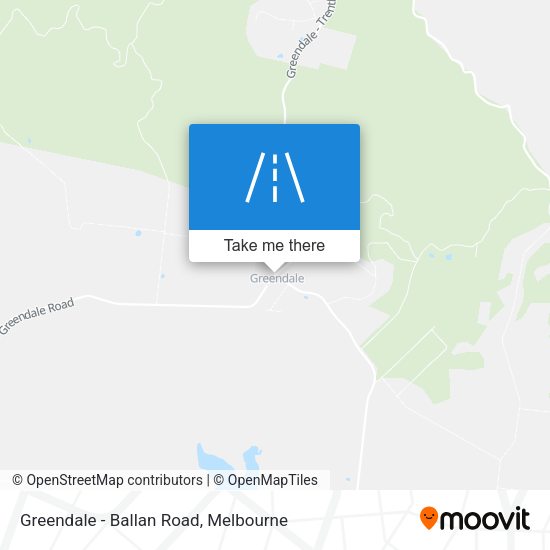 Greendale - Ballan Road map