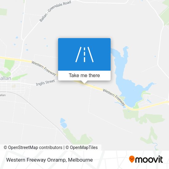 Western Freeway Onramp map
