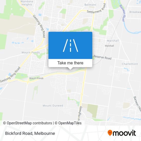 Bickford Road map