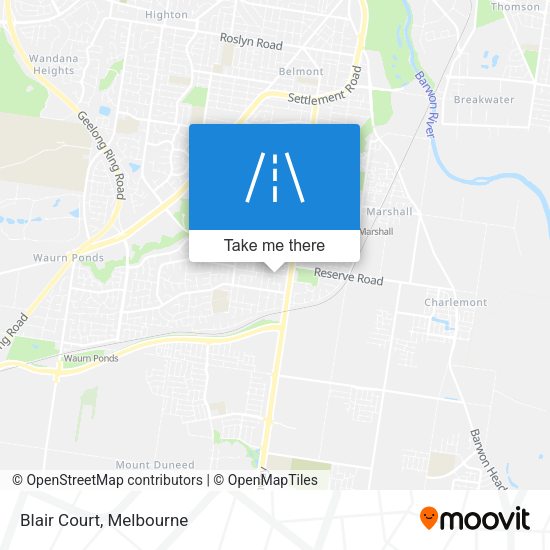 Blair Court map