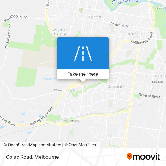 Colac Road map