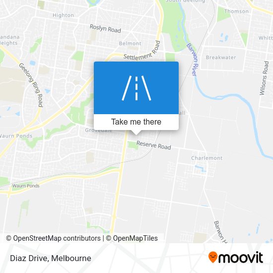 Diaz Drive map