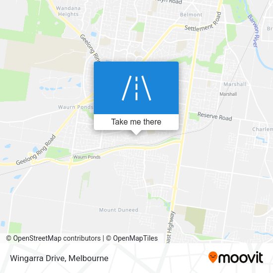 Wingarra Drive map