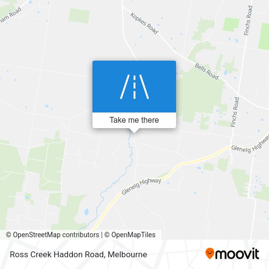 Ross Creek Haddon Road map
