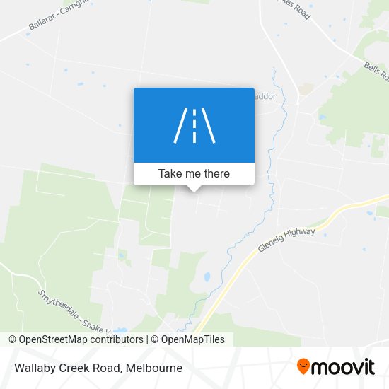 Wallaby Creek Road map