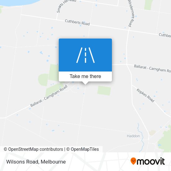 Wilsons Road map