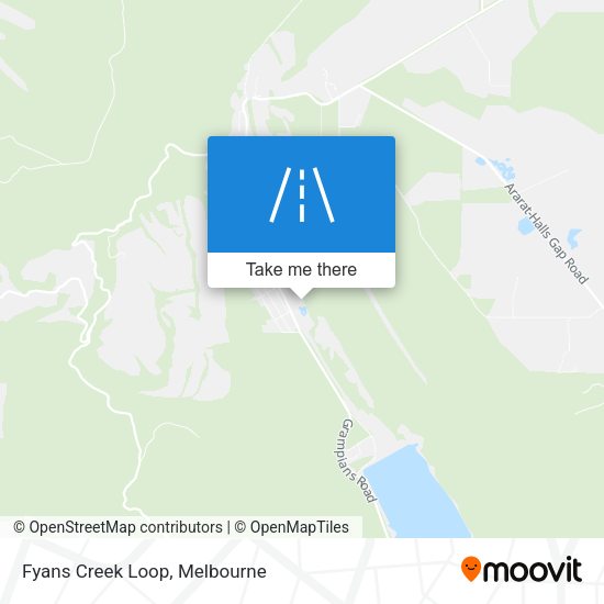 Fyans Creek Loop map