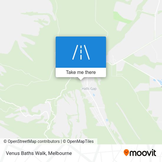 Venus Baths Walk map