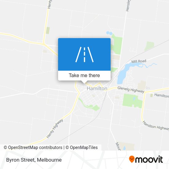 Byron Street map