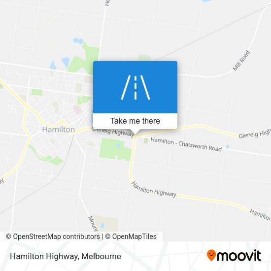 Hamilton Highway map